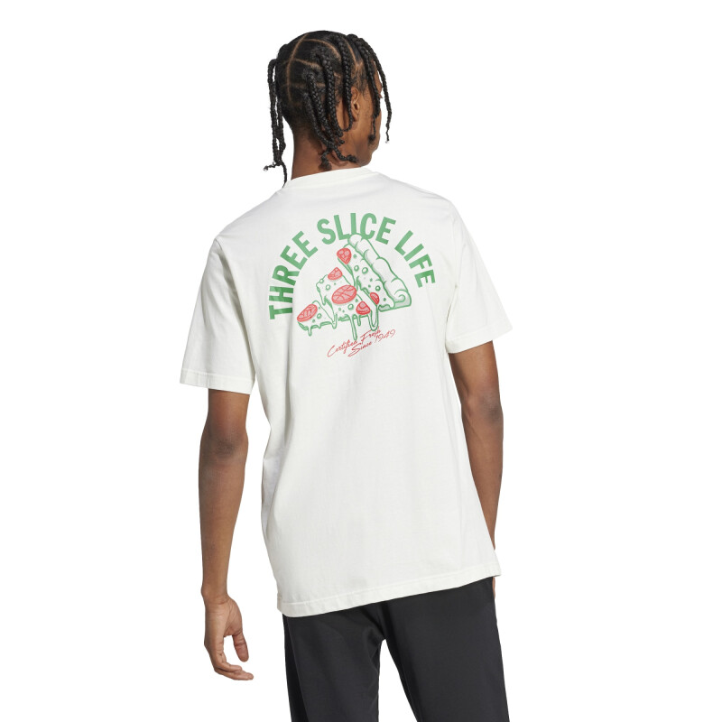 Remera Adidas PIZZA TEE de Hombre - JJ4016 Blanco