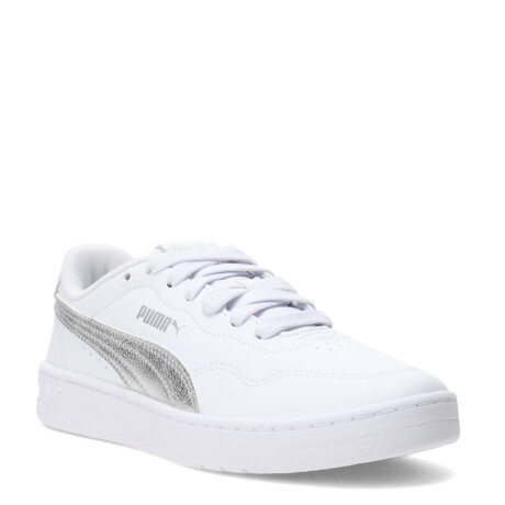 Championes de Mujer Puma Court Lally Metal.Whisper Blanco - Plata