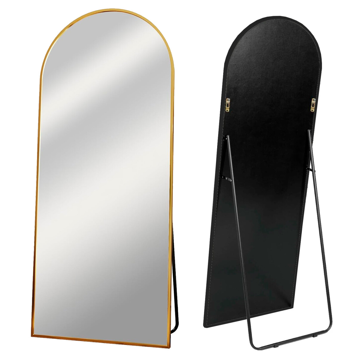 Espejo Medio Punto Entero F-m02 De 140 X 80cm - DORADO 