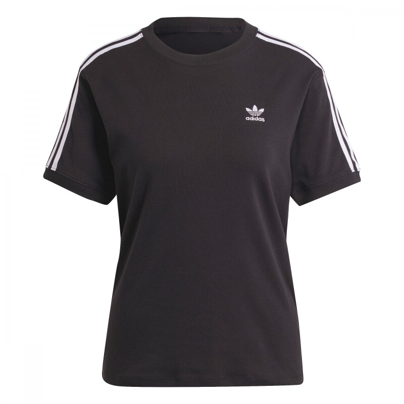Remera 3 bandas de Mujer Negro