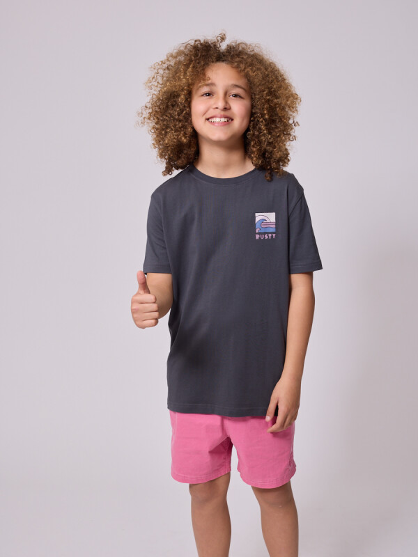 T-SHIRT VERTUNA TEEN RUSTY Gris Oscuro