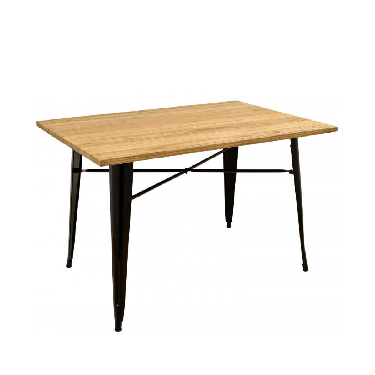 Mesa De Comedor Rectangular Tolix 120x70 CM Negra 