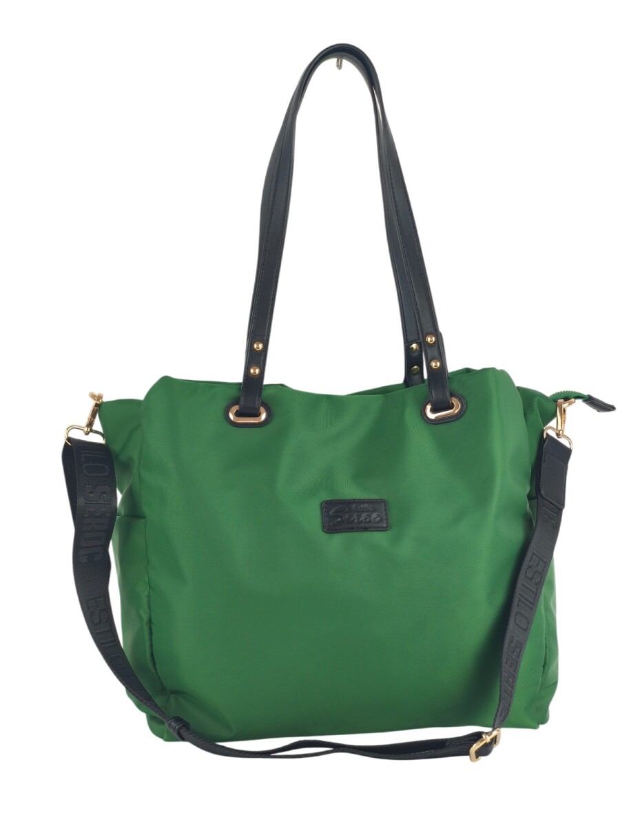Cartera grande con guantera doble - verde 