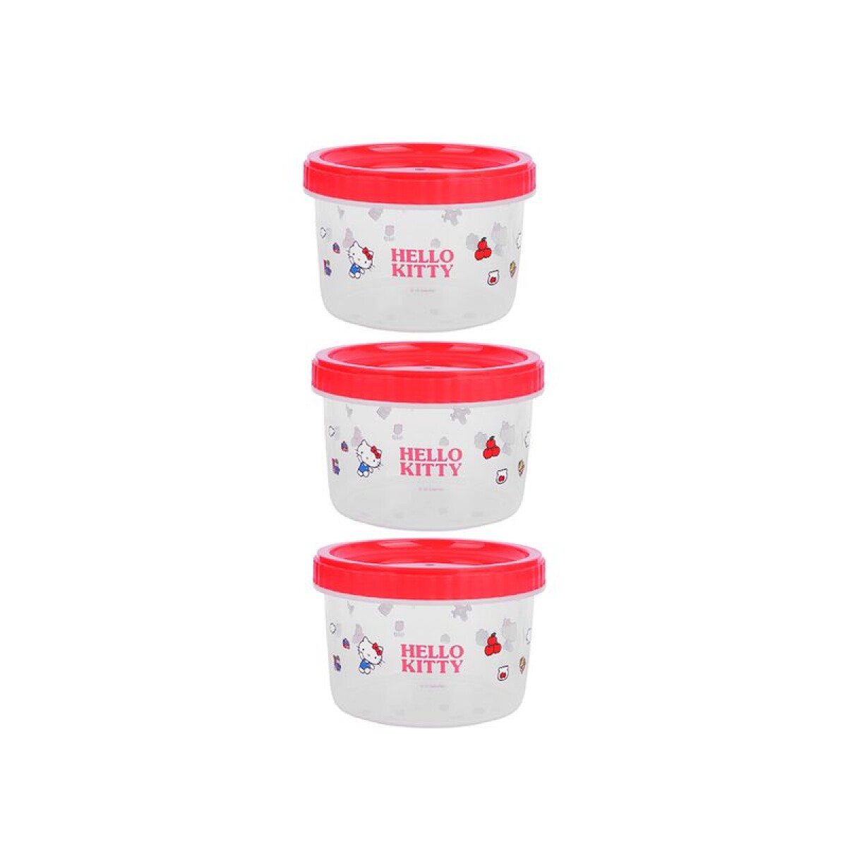 Set contenedor sanrio 3pcs - kitty 