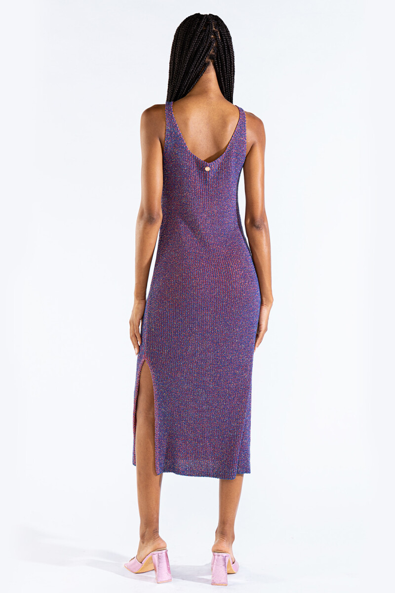 ELI LUREX DRESS Blueberry