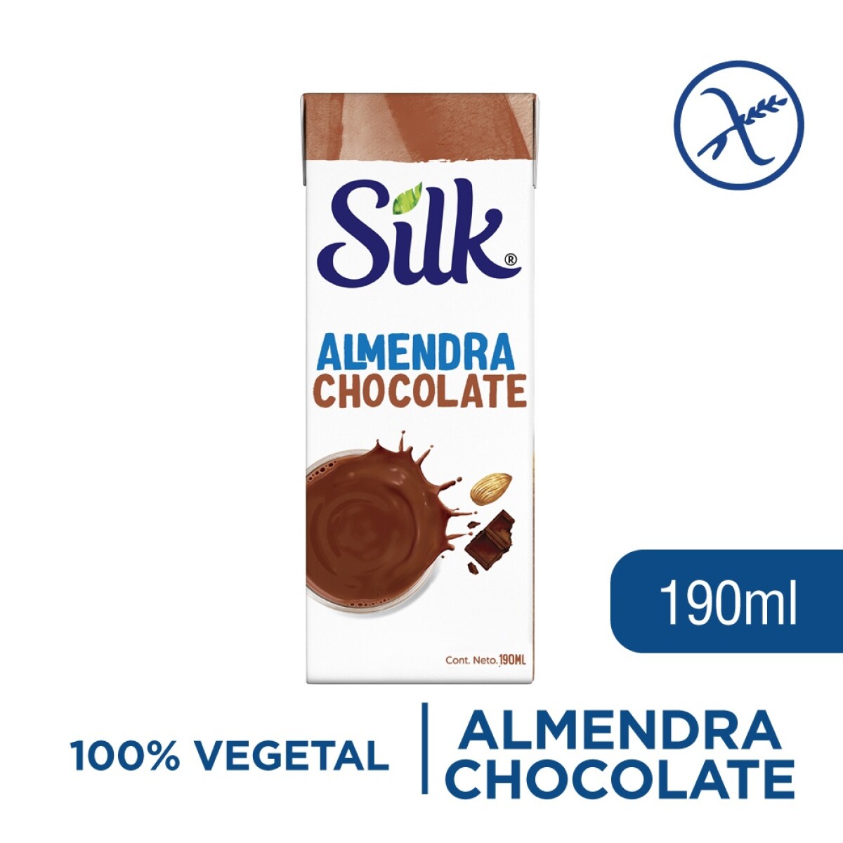 Leche Vegetal Silk Almendra Chocolate 190 ml 