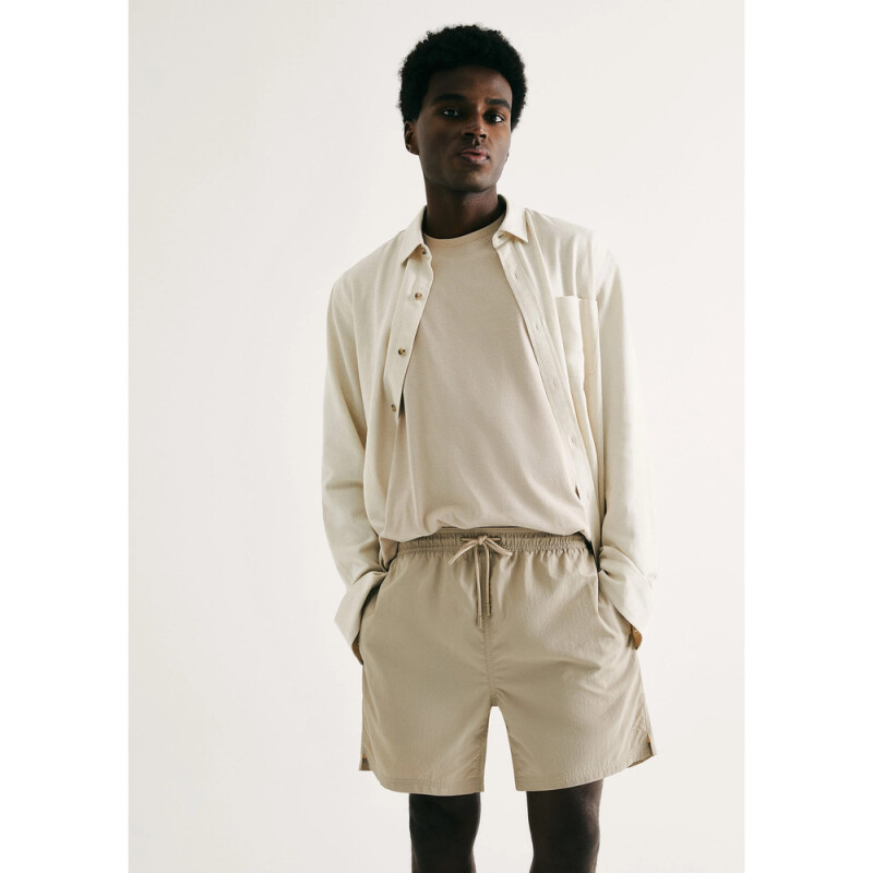 SHORTS MASC BEGE CLARO