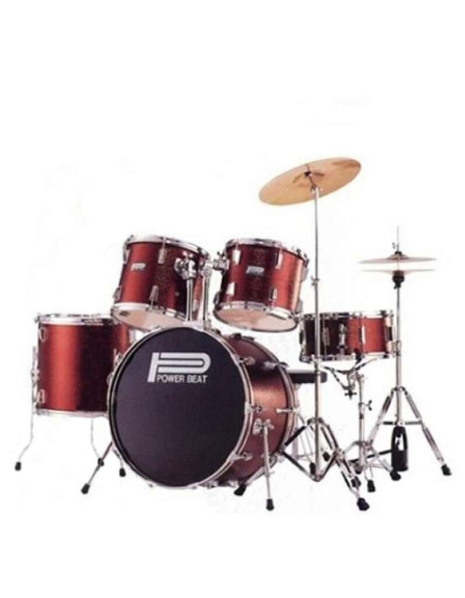 Batería Power Beat Standard Con Hardware - Rd 5 Cuerpos 