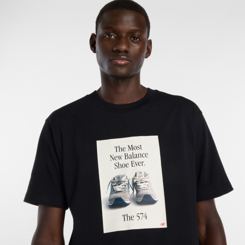 Remera New Balance de Hombre - -MT61B0WFBK BLACK