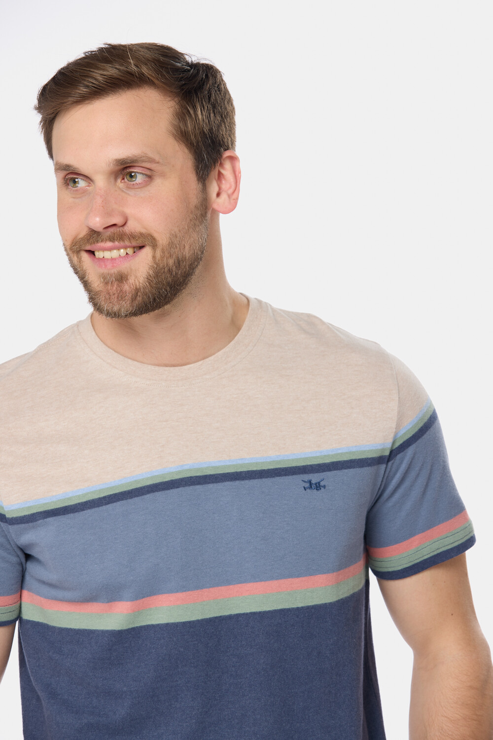 REMERA RAYADA Azul