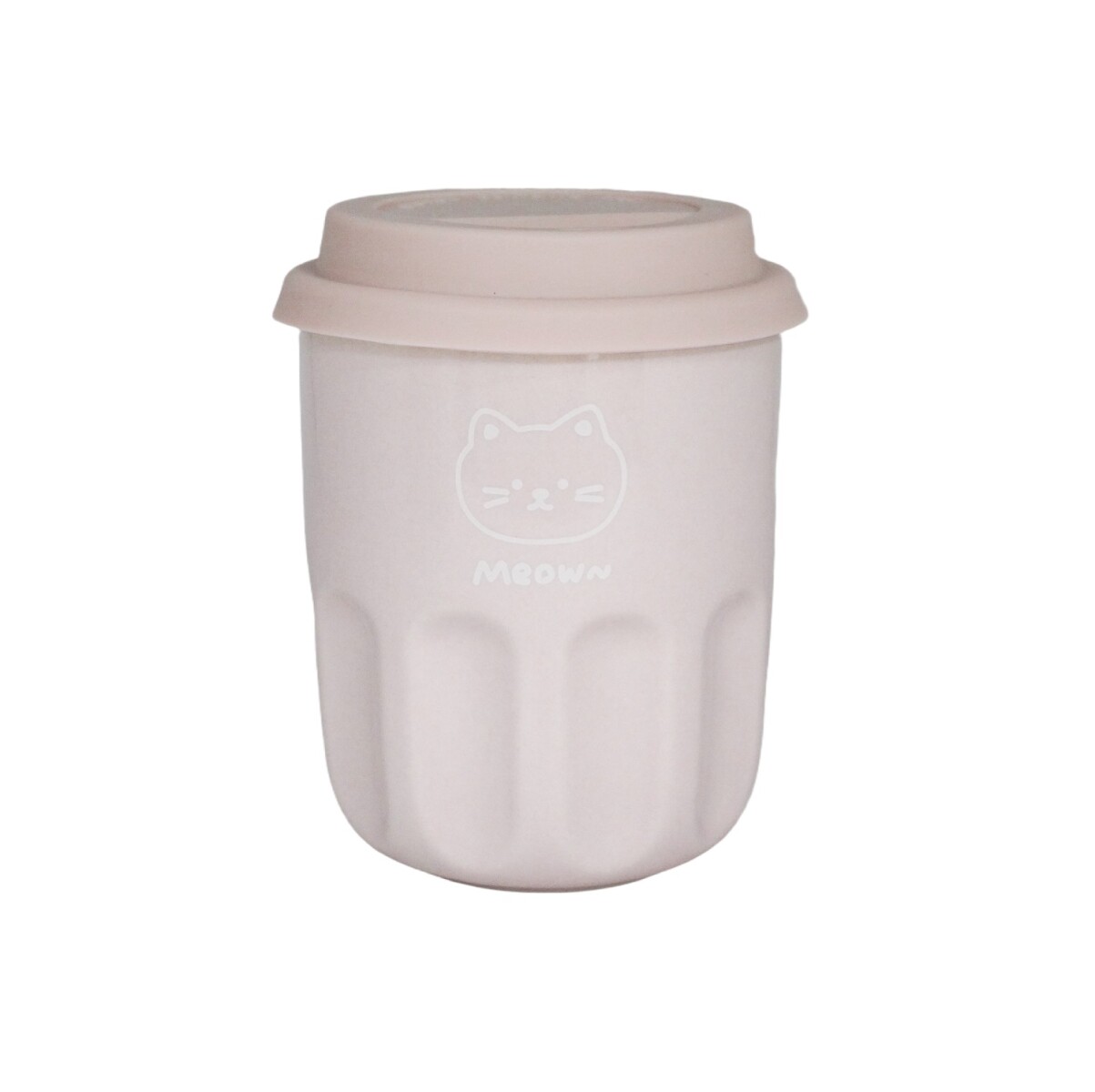 Vaso cerámica animales 290ml - rosa 