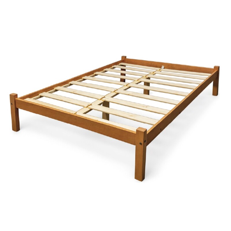 Cama 2 Plazas Turca - 100% Madera Maciza Con Parrilla Marrón Turca(Pausada) Cama 2 Plazas Turca - 100% Madera Maciza Con Parrilla Marrón Turca(pausada)