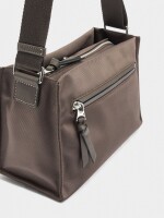 Bolso Bandolera De Nylon M marron