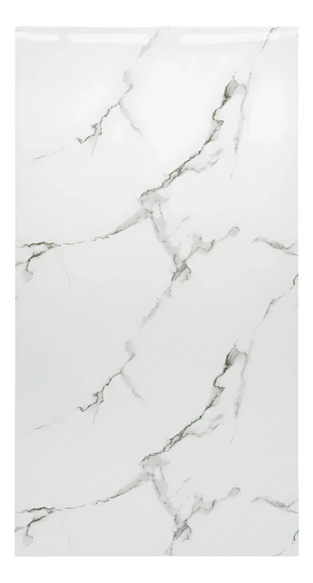 Placa PVC Símil Mármol Utilizables 2,2X1,22 Resistente 3Mm - Mármol Blanco Gris Claro 2 