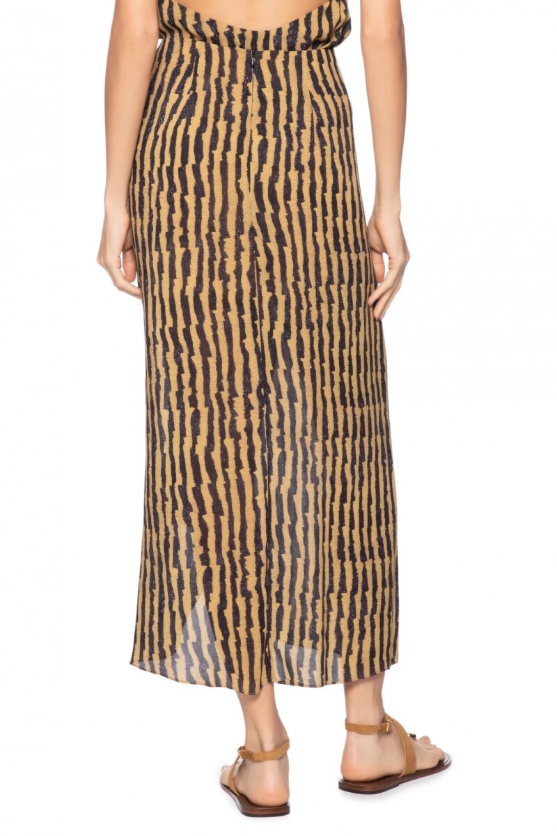 FALDA MAXI RAFIA Beige