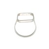 Anillo Cuadrado-Plata 925 -Sin Piedra-AN4070 sinpiedra