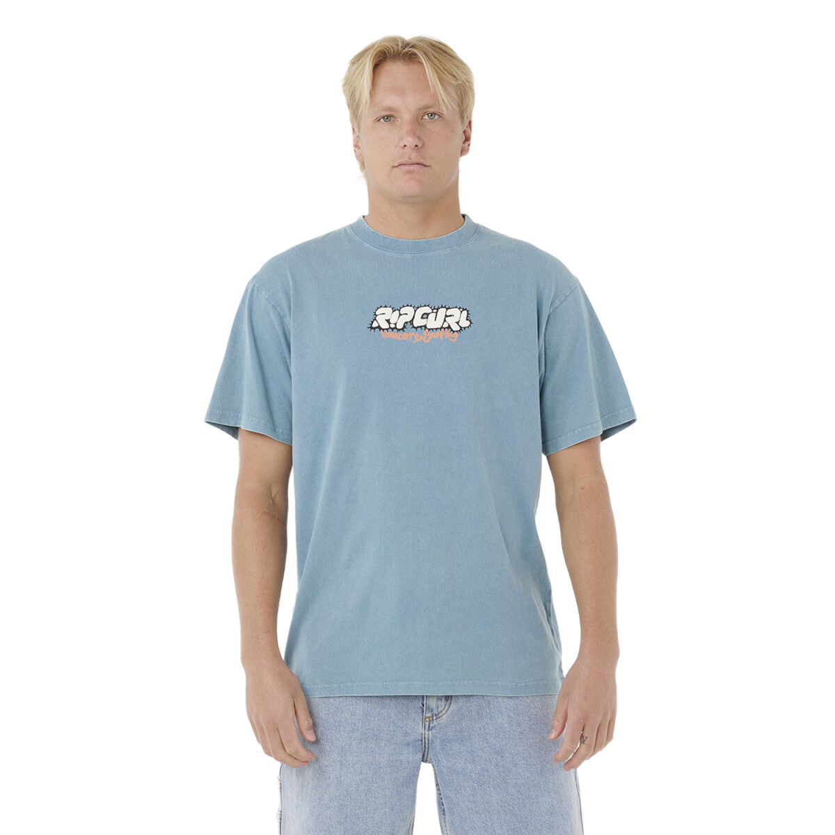 Remera Rip Curl Raw Energy Bubble - Celeste 