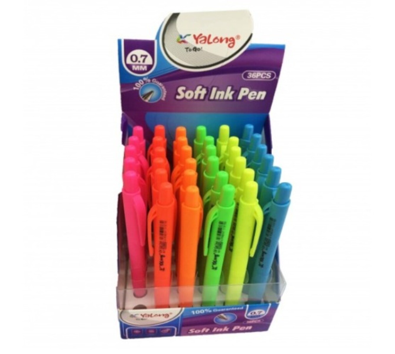 BOLIGRAFO RETRACTIL COLOR AZUL YALONG 