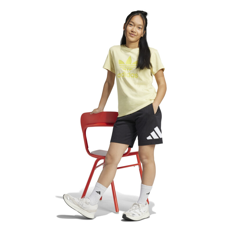 Short Adidas de Niños - JE1391 Negro-blanco