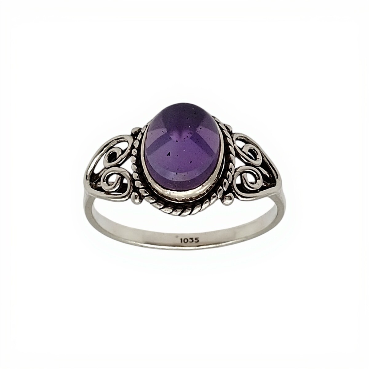 Anillo Tiara- Plata 925-Piedra Amatista imperial -AN4549 - conpiedra 