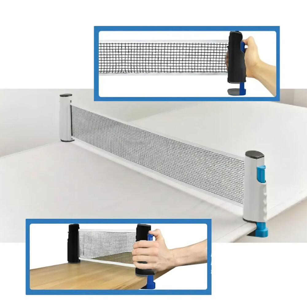 Red Extendible Para Mesa De Ping Pong Blanco