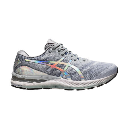 ASICS GEL-NIMBUS 23 PLATINUM Grey & Rainbow