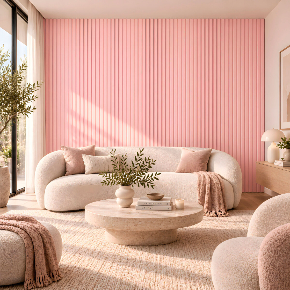 Pack x10 Wpc Simil Madera Wall Panel Lambrin 2.90x16.7 - Rosa 1 