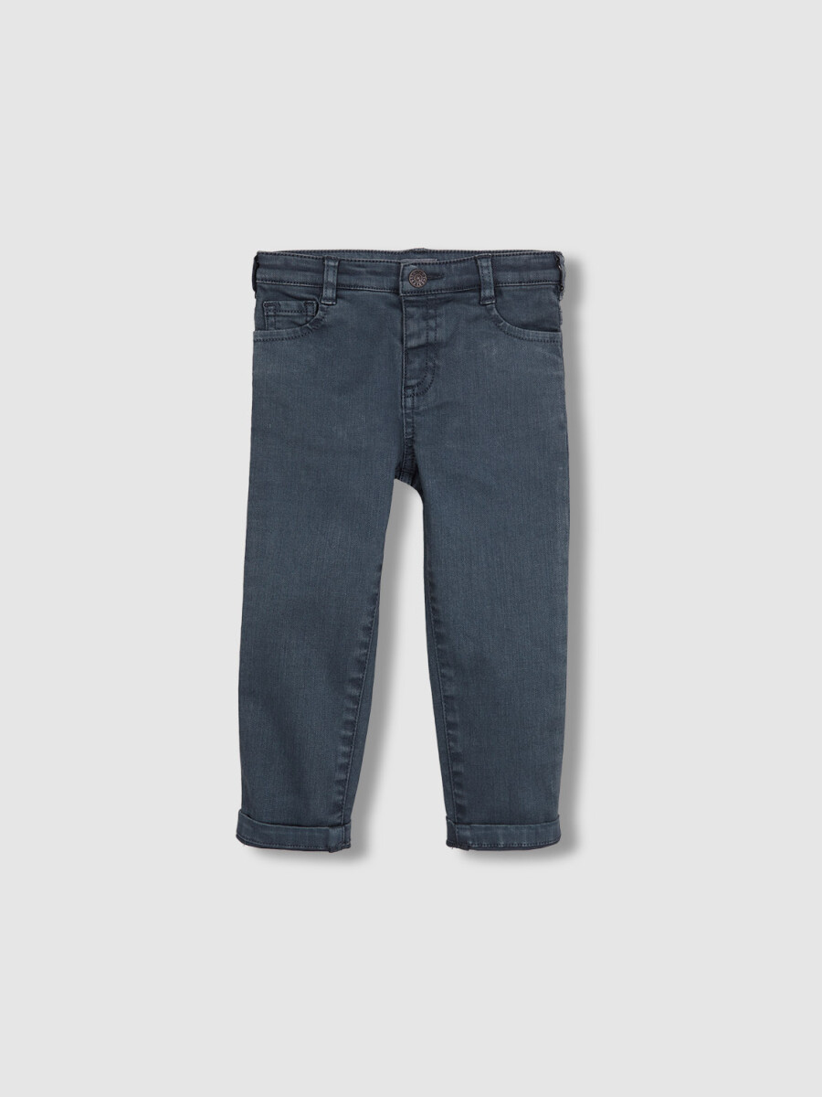 Pantalon 5 Bolsillos Twill Petroleo