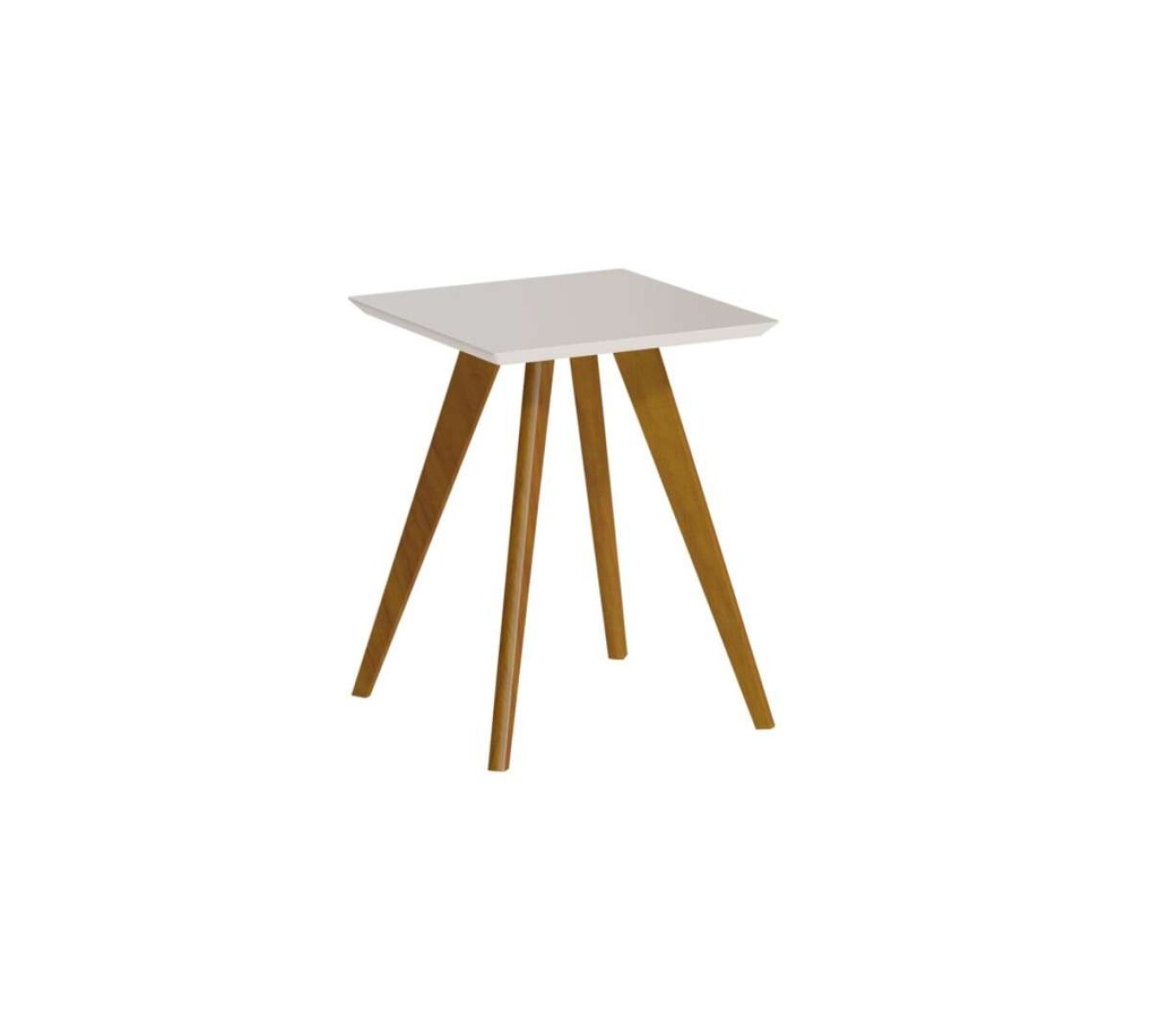 Mesa Lateral Classic Redonda Li­nea Manhattan - Blanco 
