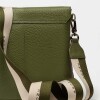 Bandolera Olivia en cuero graneado Verde