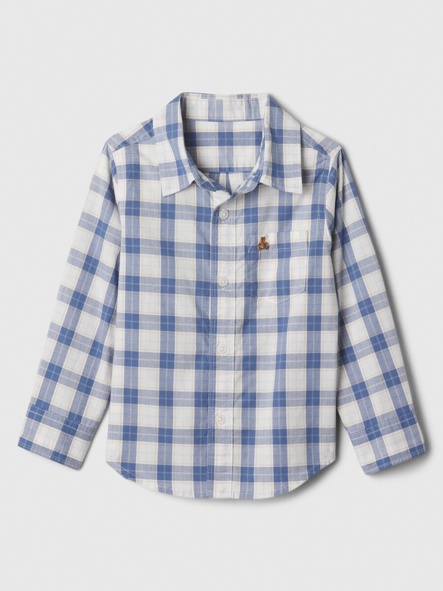 Camisa Poplin Toddler Niño - Bainbridge Blue 