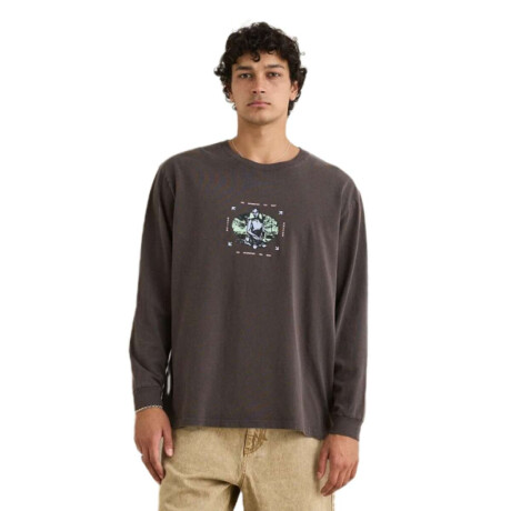 Remera Rhythm Nature Bot Vintage Negro