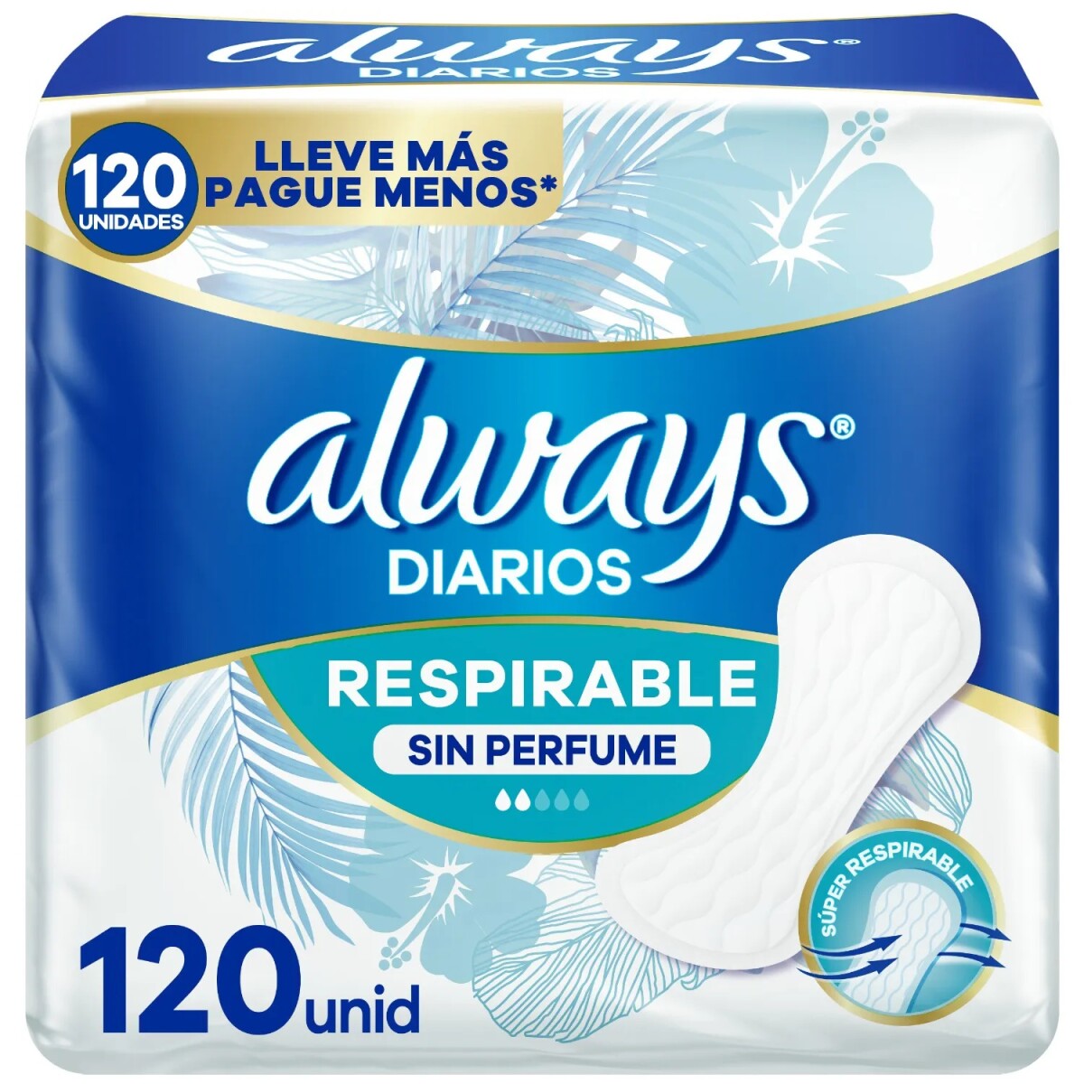 Protectores Diarios Always Respirables 120 Uds 