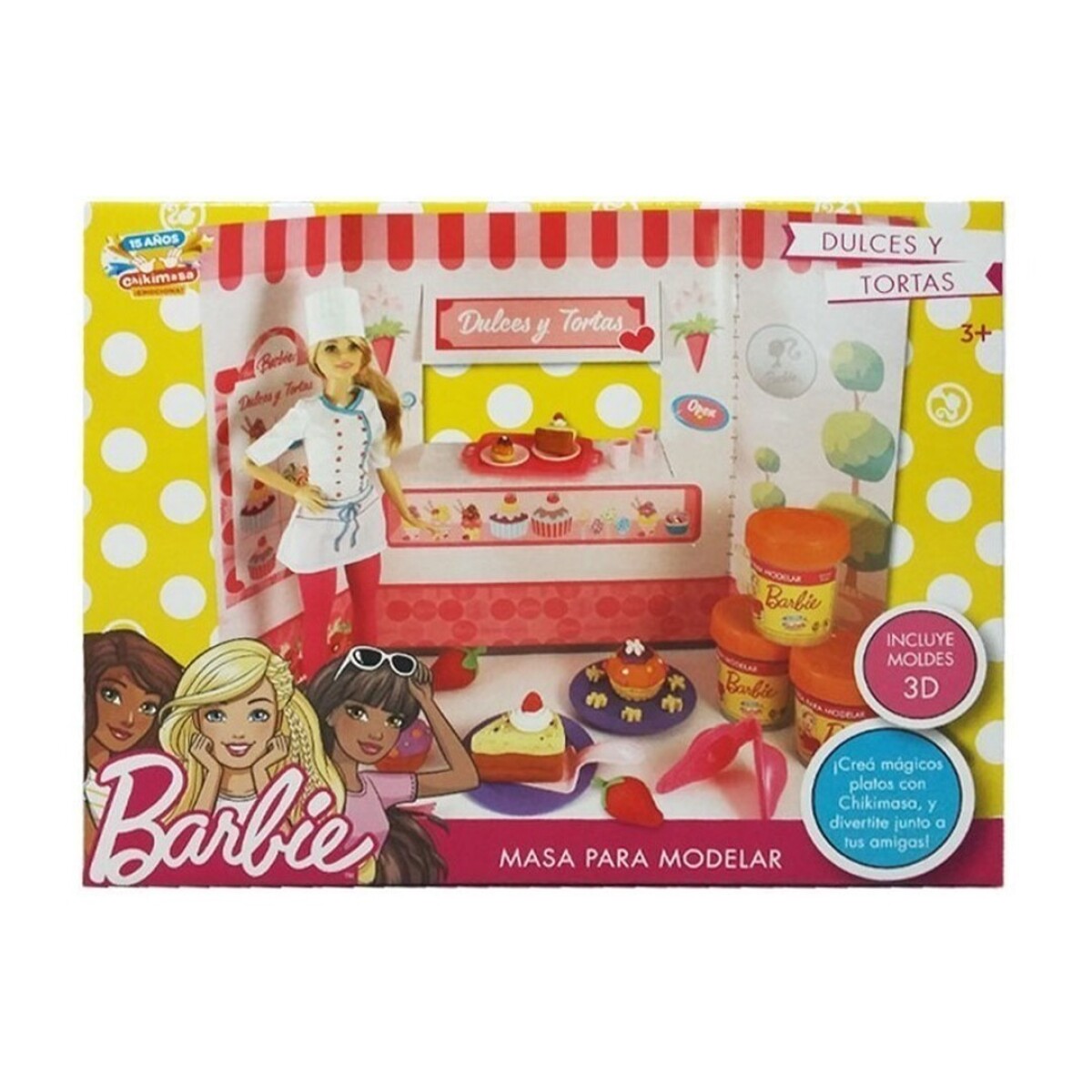 Barbie Dulces y Tortas con 3 Chikimasas 601 - 001 