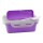 Vianda con cubiertos Neox con tapa multiuso. PP Violeta