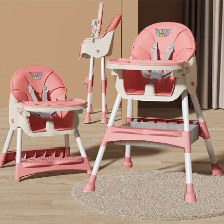 Silla De Comer Para Bebé Multiuso 2en1 Sillita Niños Rosado