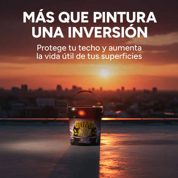 Pintura Membrana Liquida 18KG Impermeabilizante Goma De Caucho Variante Color Blanco