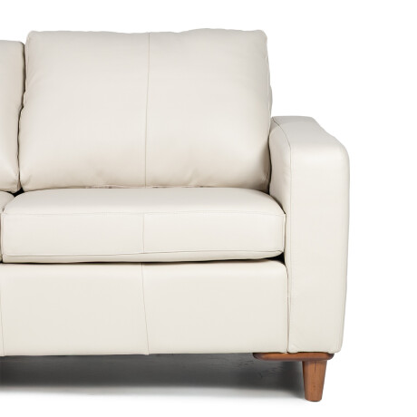 Rinconera Sevilha - Cuero Natural - Chaise Izquierdo 1000 (Off White)