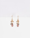 Aros Colgantes Cortos Aros Con Beads - Dorado