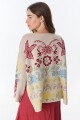 Sweater Fancy Jacquard Estampa Flores