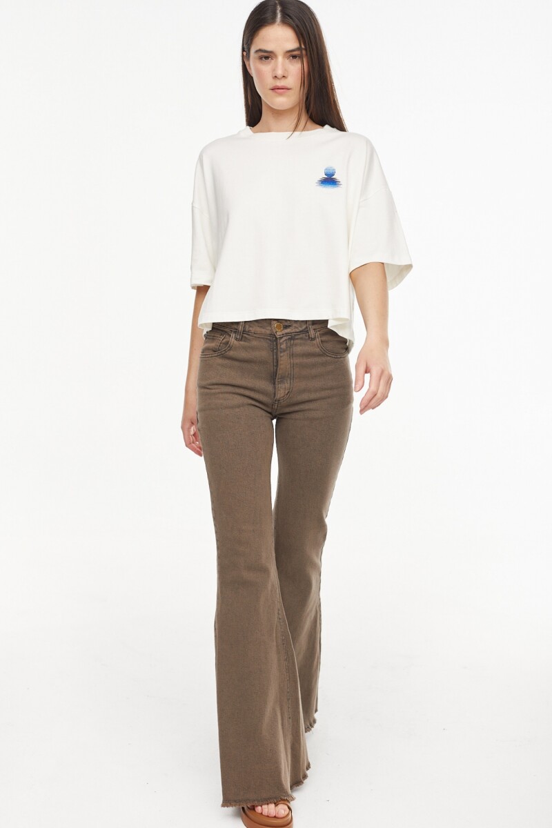 Remera Sunny Bordado Azul