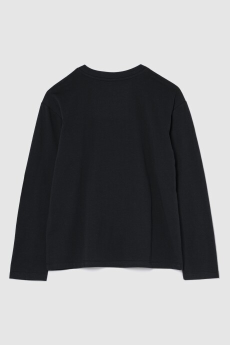 Remera Messi Manga Larga Niño True Black V2 2