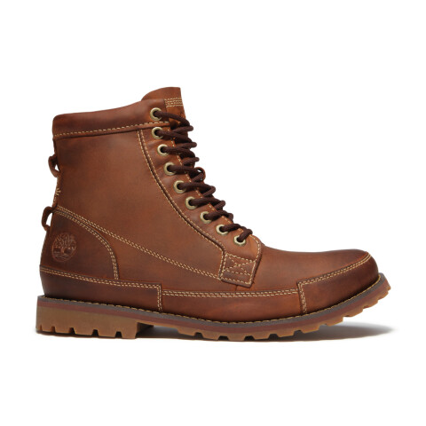Botas Mid Lace Up Hombre Brown