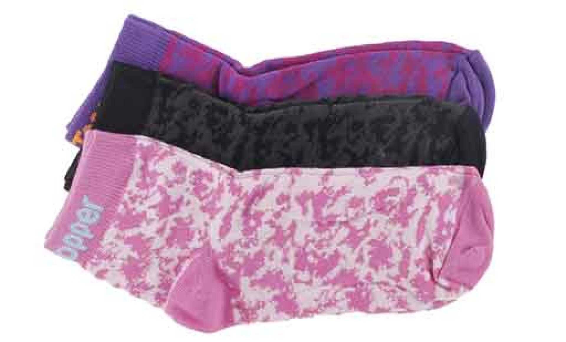 Medias de Niños Topper x3 Grafic - Violeta - Negro - Fucsia 