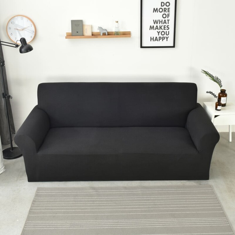 Funda Sillón 4 Cuerpo Lisa negro