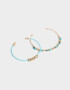 Pulseras Rígidas Sets Mostacillas Pulseras Rígidas Set X2 Con Mostacillas - Dorado