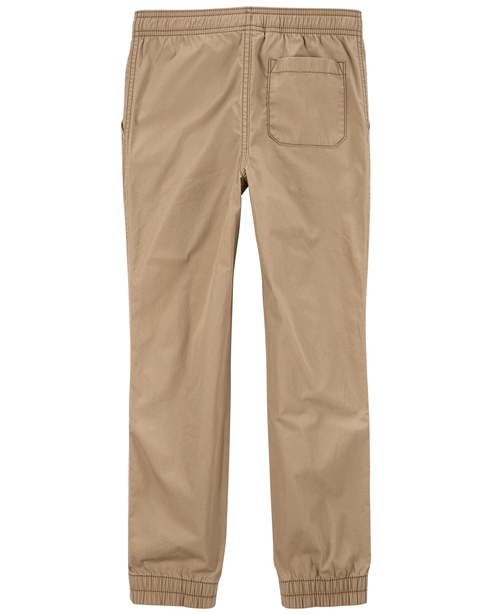 Pantalón de popelina khaki. Talles 6-8 Sin color
