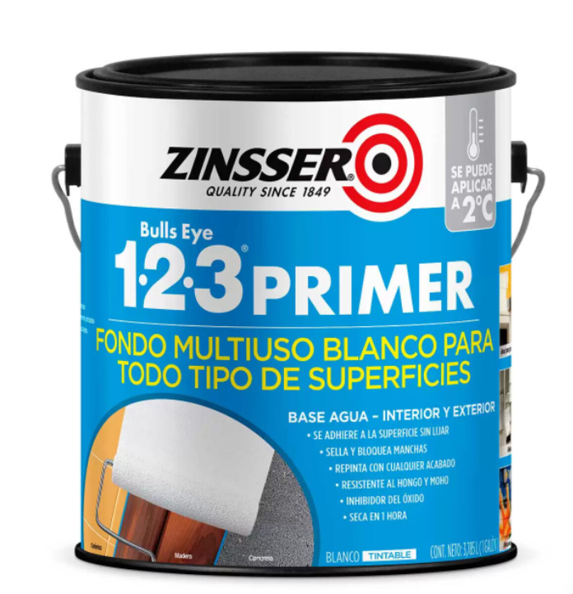 Fondo al Agua 1-2-3 3.78L Zinsser 