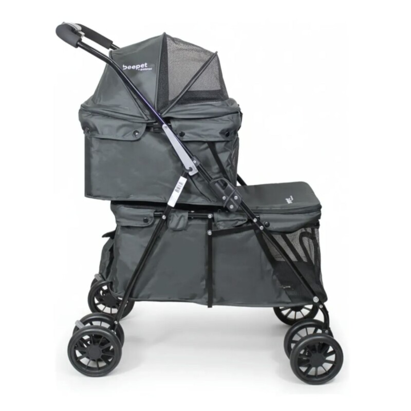 Coche Para Mascotas Beepet Duopet Doble Gris Coche Para Mascotas Beepet Duopet Doble Gris