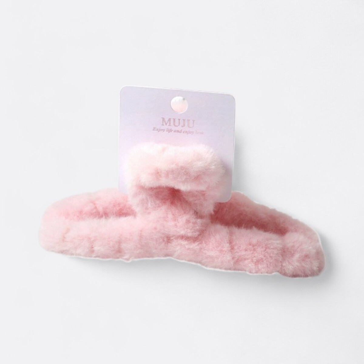 Pinza Para Cabello Textil - Rosa 